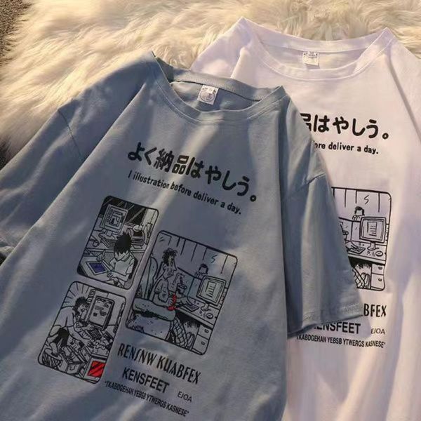 t-shirt 2022 summer new hong kong style pattern printing shortsleeved tshirt women y2k street retro trend tshirt couple loose tshirt, White
t-shirt 2022 summer new hong kong style pattern printing shortsleeved tshirt women y2k street retro trend tshirt couple loose tshirt, White