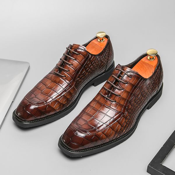 dress shoes british style men oxfords fashion plaid leather for elite business 's formal 230422, Black
dress shoes british style men oxfords fashion plaid leather for elite business 's formal 230422, Black