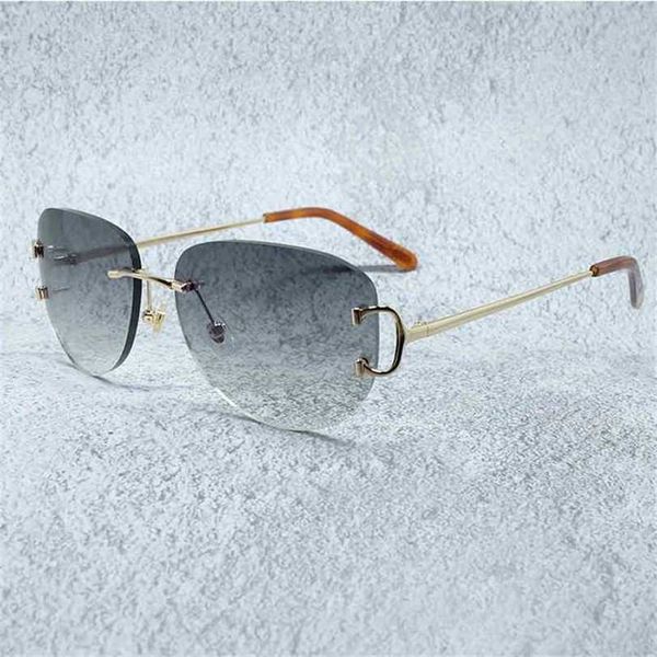 2023 designer glasses model wire mens shades vintage rimless sun glass women fashion eyewear decoration sunglasses, White;black
2023 designer glasses model wire mens shades vintage rimless sun glass women fashion eyewear decoration sunglasses, White;black
