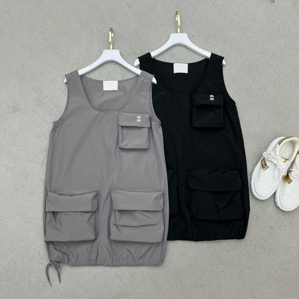 casual dresses womens sleeveless nylon small coat double pocket design dress letter print decorative drawstring straight bundle, Black;gray
casual dresses womens sleeveless nylon small coat double pocket design dress letter print decorative drawstring straight bundle, Black;gray