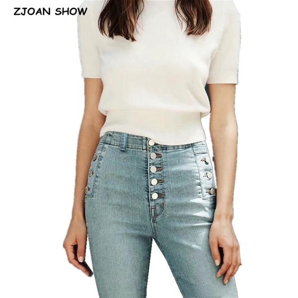 jeans 2020 vintage skinny five buttons high waist pencil jeans women slim fit stretch denim pants full length denim tight trousers, Blue
jeans 2020 vintage skinny five buttons high waist pencil jeans women slim fit stretch denim pants full length denim tight trousers, Blue