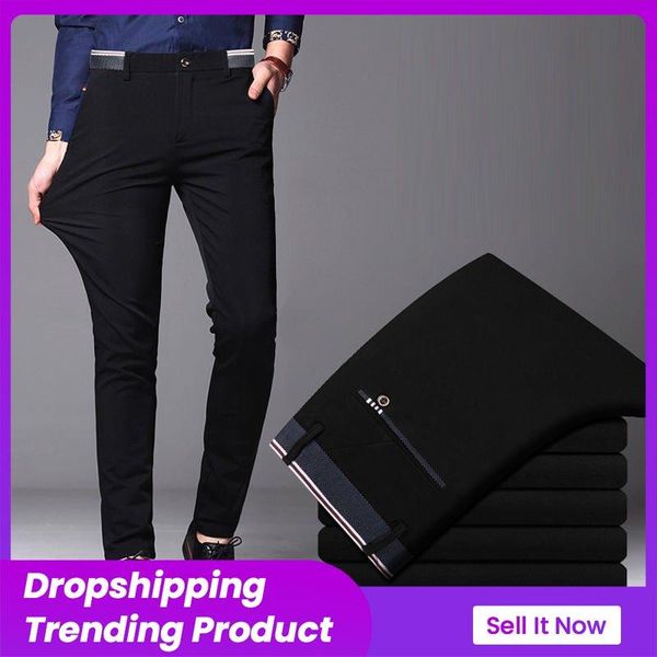 blazers 2022 men's spring autumn fashion business casual long pants suit pants male elastic straight formal trousers plus big size 2840, White;black
blazers 2022 men's spring autumn fashion business casual long pants suit pants male elastic straight formal trousers plus big size 2840, White;black