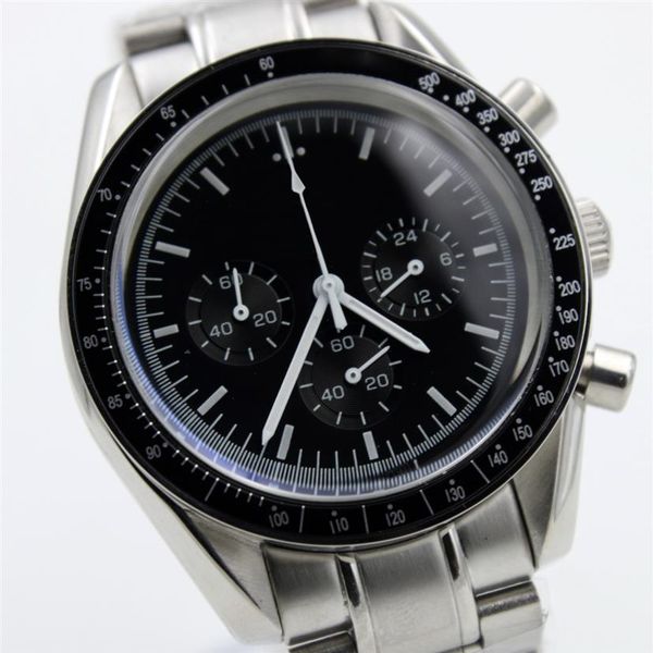 quartz chronograph function mens watch speed moon watches stainless steel flod clasp277f, Slivery;brown
quartz chronograph function mens watch speed moon watches stainless steel flod clasp277f, Slivery;brown