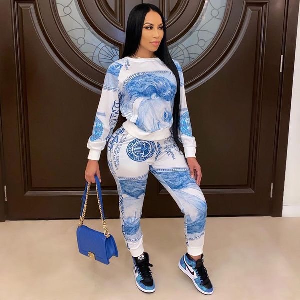 dress casual money printed two piece set us dollar long sleeve and pants women autumn spring tracksuit jogging sportswear suit, White
dress casual money printed two piece set us dollar long sleeve and pants women autumn spring tracksuit jogging sportswear suit, White