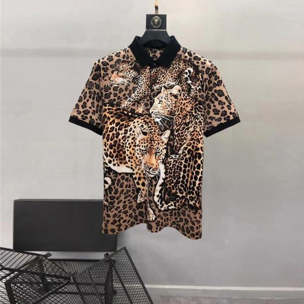 polos european and american 2023 summer lapel sleeves leopard print, White;black
polos european and american 2023 summer lapel sleeves leopard print, White;black