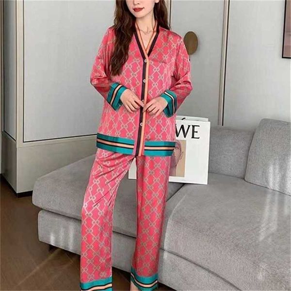 20% off tiktok v-neck pink gujia female ice silk luxury long sleeve pants pajamas home clothes
20% off tiktok v-neck pink gujia female ice silk luxury long sleeve pants pajamas home clothes