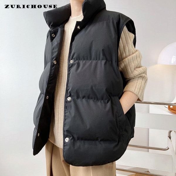 vests zurichouse 2022 autumn winter women's vest loose outerwear warm waistcoat mujer sleeveless jacket chaleco gilet casaco feminino, Black;white
vests zurichouse 2022 autumn winter women's vest loose outerwear warm waistcoat mujer sleeveless jacket chaleco gilet casaco feminino, Black;white