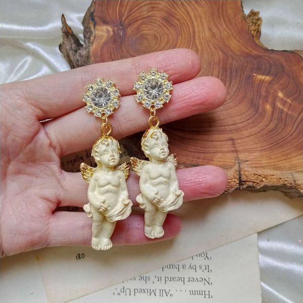 charm creative women earrings gothic cupid angel pendant drop earrings vintage baby shaped with crystal jewelry dangle earrings gifts w0422, Golden
charm creative women earrings gothic cupid angel pendant drop earrings vintage baby shaped with crystal jewelry dangle earrings gifts w0422, Golden