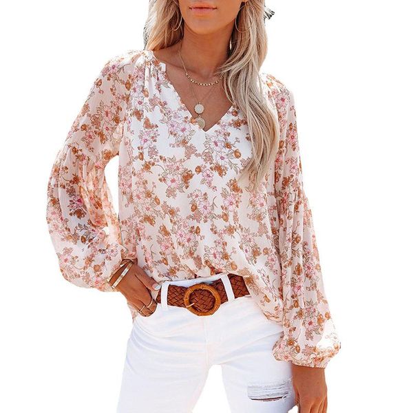 t-shirt woman's round vneck lantern sleeve floral lined chiffon patchwork blouse shirt for spring summer, White
t-shirt woman's round vneck lantern sleeve floral lined chiffon patchwork blouse shirt for spring summer, White