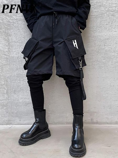 pants pfnw men's splicing dark black style functional wind cargo pants elastic waist multiple pockets 12a1034pencil slim trousers
pants pfnw men's splicing dark black style functional wind cargo pants elastic waist multiple pockets 12a1034pencil slim trousers