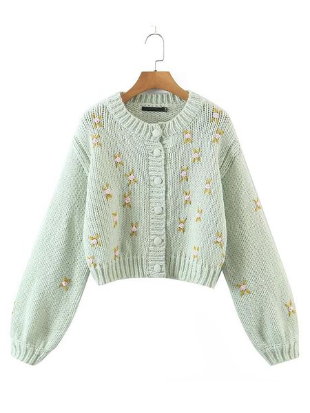 sweaters yenkye new autumn women floral cardigan sweater coat vintage lantern sleeve o neck female crop outerwear, White;black
sweaters yenkye new autumn women floral cardigan sweater coat vintage lantern sleeve o neck female crop outerwear, White;black