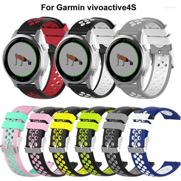 watch bands 18mm strap band for garmin vivoactive4s two-color silicone straps wristband vivoactive 4s bracelet replace273x, Black;brown
watch bands 18mm strap band for garmin vivoactive4s two-color silicone straps wristband vivoactive 4s bracelet replace273x, Black;brown