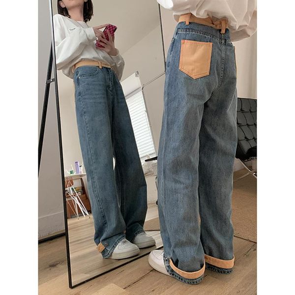 jeans women's jeans high waist chic design fashion streetwear straight pants baggy vintage female loose casual wide leg denim trouser, Blue
jeans women's jeans high waist chic design fashion streetwear straight pants baggy vintage female loose casual wide leg denim trouser, Blue