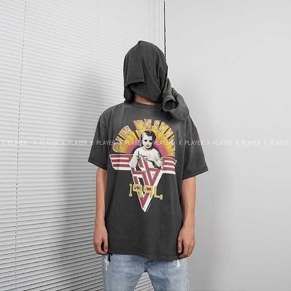 23ss fashion clothing tees tshirt amiiri co branded saintmichael high street vintage made old wash short sleeve tee network red same style, White;black
23ss fashion clothing tees tshirt amiiri co branded saintmichael high street vintage made old wash short sleeve tee network red same style, White;black
