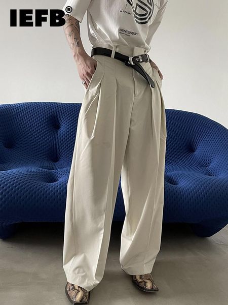 blazers iefb pleated suit pants men's loose casual 2022 solid color wide leg korean fashion temperament luxury male trousers 9a4196, White;black
blazers iefb pleated suit pants men's loose casual 2022 solid color wide leg korean fashion temperament luxury male trousers 9a4196, White;black