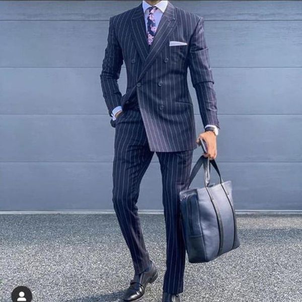 blazers mens suit navy blue pinstripe double breasted tuxedo suits for men slim fit men blazer jacket pants 2 piece costume homme 2021, White;black
blazers mens suit navy blue pinstripe double breasted tuxedo suits for men slim fit men blazer jacket pants 2 piece costume homme 2021, White;black