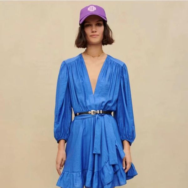 dresses ioo 2023 spring new ladies high waist slim temperament laced thin vneck ruffle dress brand aline, Black;gray
dresses ioo 2023 spring new ladies high waist slim temperament laced thin vneck ruffle dress brand aline, Black;gray