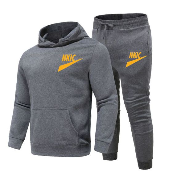 men 2 pieces sets tracksuit hooded sweatshirt pants male sport hoodies running sportswear men plus size, Gray
men 2 pieces sets tracksuit hooded sweatshirt pants male sport hoodies running sportswear men plus size, Gray