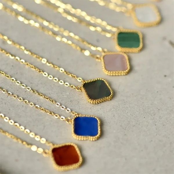 designer jewelry clover-cleef necklace 4 leaf pendant luxury chain fashion classic for women valentine's day gifts engagement jewelry f, Golden;silver
designer jewelry clover-cleef necklace 4 leaf pendant luxury chain fashion classic for women valentine's day gifts engagement jewelry f, Golden;silver