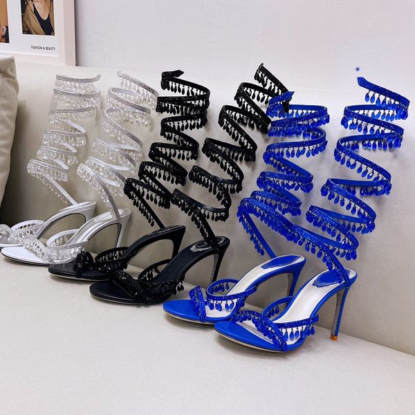 knee length sandals designer stiletto heel womens shoes crystal lamp pendant rhinestone twining foot ring 9.5cm high heeled sandal 35-43 wit, Black
knee length sandals designer stiletto heel womens shoes crystal lamp pendant rhinestone twining foot ring 9.5cm high heeled sandal 35-43 wit, Black