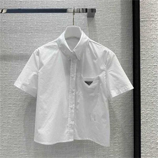 20% off family summer new simple triangle pocket short white shirt women's casual versatile top
20% off family summer new simple triangle pocket short white shirt women's casual versatile top