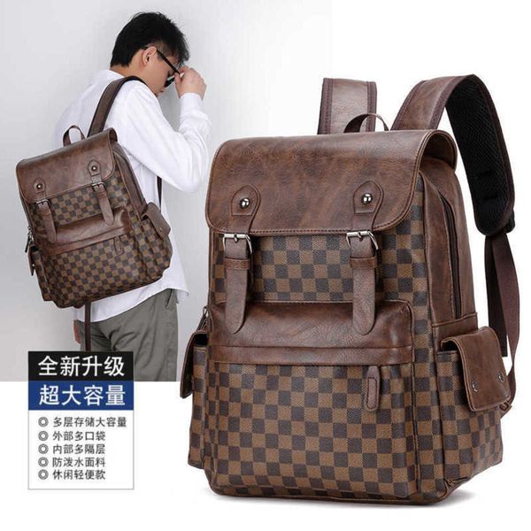 new fashion men's backpack trendy plaid business travel computer handbag versatile casual backpack 230423
new fashion men's backpack trendy plaid business travel computer handbag versatile casual backpack 230423