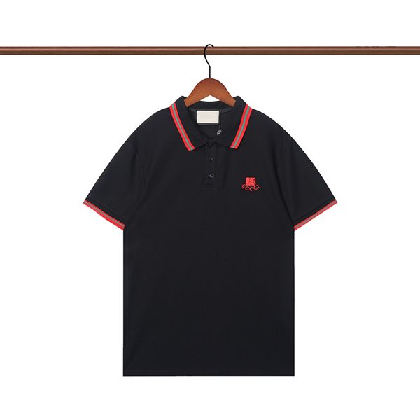 mens polos t european and american t shirt designer rabbit pattern lapel short sleeved classic comfortable casual shirt, White;black
mens polos t european and american t shirt designer rabbit pattern lapel short sleeved classic comfortable casual shirt, White;black