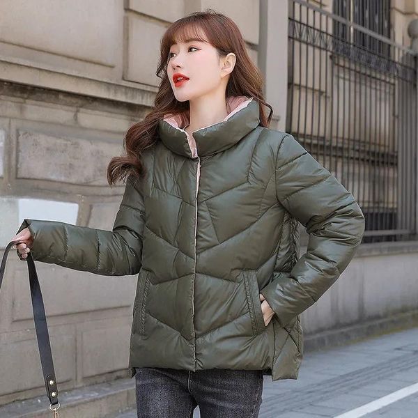 leather puffer coat glossy down cotton jacket women autumn winter overcoat parkas 2022 new loose bread outerwear thick padded jackets, Black
leather puffer coat glossy down cotton jacket women autumn winter overcoat parkas 2022 new loose bread outerwear thick padded jackets, Black