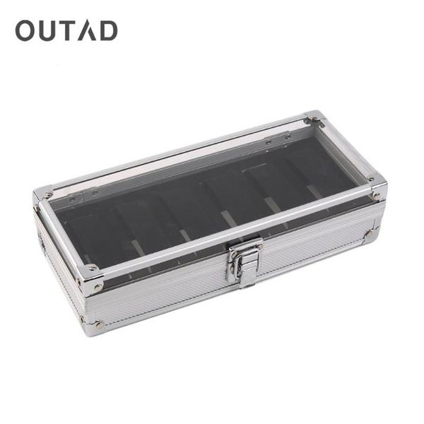 outad fashion 6 grid slots watches display storage square box case aluminium watches boxes jewelry decoration case gift2580, Black;blue
outad fashion 6 grid slots watches display storage square box case aluminium watches boxes jewelry decoration case gift2580, Black;blue