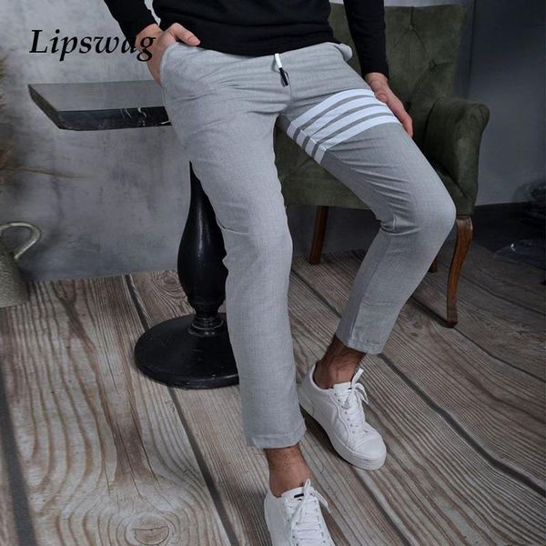 pants fashion stripe patchwork slim pencil pants for men 2021 casual mid waist drawstring pants summer jogging trouser mens streetwear, Black
pants fashion stripe patchwork slim pencil pants for men 2021 casual mid waist drawstring pants summer jogging trouser mens streetwear, Black