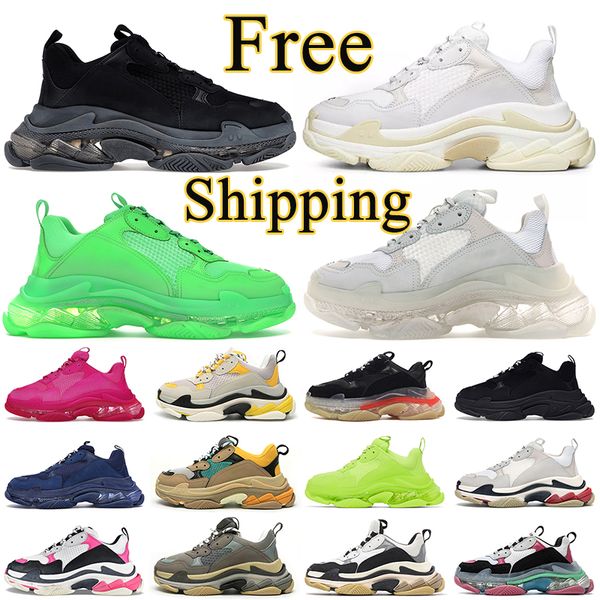 triple s men women running shoes platform sneakers clear sole black white pink neon green fluo yellow navy mens outdoor sneaker trainers
triple s men women running shoes platform sneakers clear sole black white pink neon green fluo yellow navy mens outdoor sneaker trainers