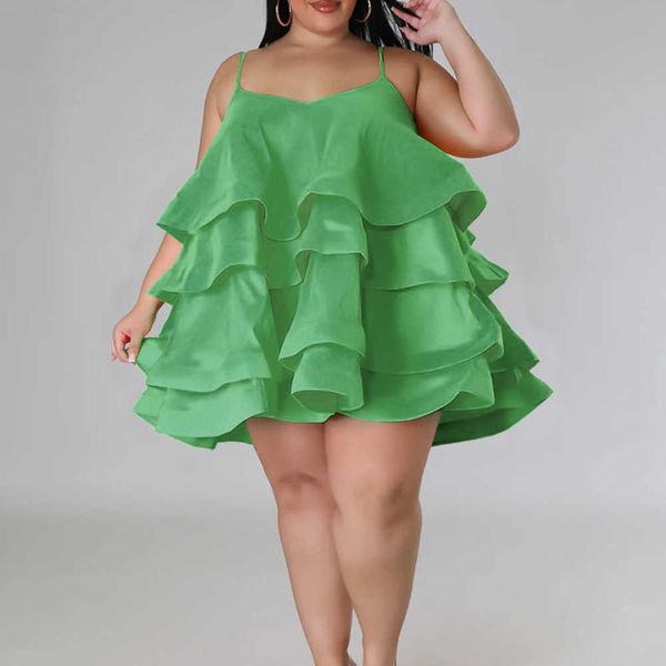 4xl plus size women clothing tierred dresses spaghetti strap mini dress 2023 summer beach party evening vestido 230423, Black;gray
4xl plus size women clothing tierred dresses spaghetti strap mini dress 2023 summer beach party evening vestido 230423, Black;gray