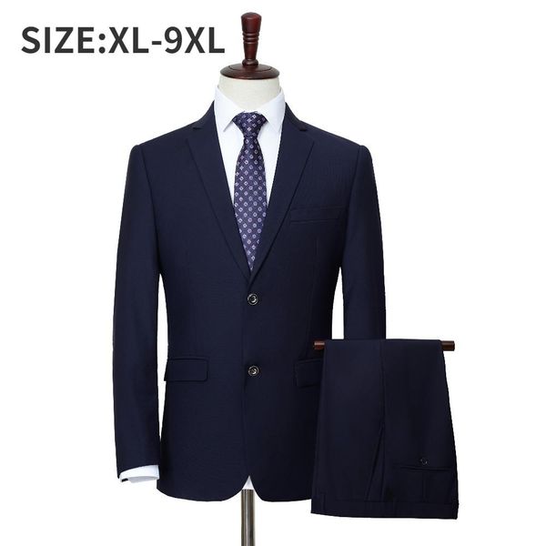 blazers plus size xl9xl men suit sets business office solid color male formal clothing oversized classic solid blazer (+ pants)), White;black
blazers plus size xl9xl men suit sets business office solid color male formal clothing oversized classic solid blazer (+ pants)), White;black