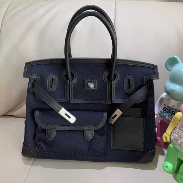 genuine cargo tote h ermes birkin h family handmade wax thread sewn bag 35cm cargo canvas with swift cowhide treasure blue ff
genuine cargo tote h ermes birkin h family handmade wax thread sewn bag 35cm cargo canvas with swift cowhide treasure blue ff