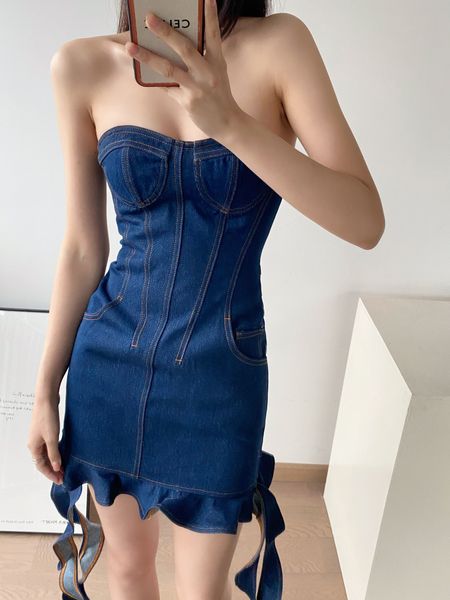 casual dresses european fashion casual dresses european fashion 2023 spring/summer new denim wrapped chest and hip dress, Black;gray
casual dresses european fashion casual dresses european fashion 2023 spring/summer new denim wrapped chest and hip dress, Black;gray
