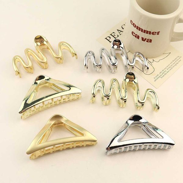 pink barrette korean metal large hairpin female ins back of head curling shark catch clip simple silver clip headdress hair catch, Golden;silver
pink barrette korean metal large hairpin female ins back of head curling shark catch clip simple silver clip headdress hair catch, Golden;silver