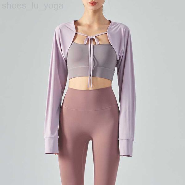 lu women yoga sport long sleeve cloak blouse shirt sun uv protection hand cover fitness workout fashion tees ds343
lu women yoga sport long sleeve cloak blouse shirt sun uv protection hand cover fitness workout fashion tees ds343