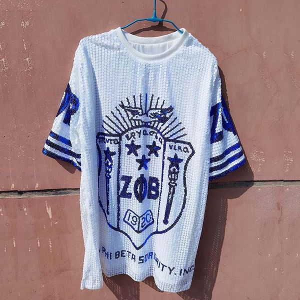 t-shirt sequin long o neck t shirt party club loose clothes zeta zpb sorority sequin t shirt clothing, White
t-shirt sequin long o neck t shirt party club loose clothes zeta zpb sorority sequin t shirt clothing, White