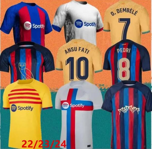 23 24 barcelona soccer jerseys barca lewandowski pedri gavi ferran camiseta de futbol barca raphinha 2023 2024 ansu fati football shirt memp, Black;yellow
23 24 barcelona soccer jerseys barca lewandowski pedri gavi ferran camiseta de futbol barca raphinha 2023 2024 ansu fati football shirt memp, Black;yellow
