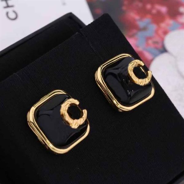 2022 charm square shape stud earring with black color design and 18k gold plated for women wedding jewelry gift have b228m, Golden
2022 charm square shape stud earring with black color design and 18k gold plated for women wedding jewelry gift have b228m, Golden