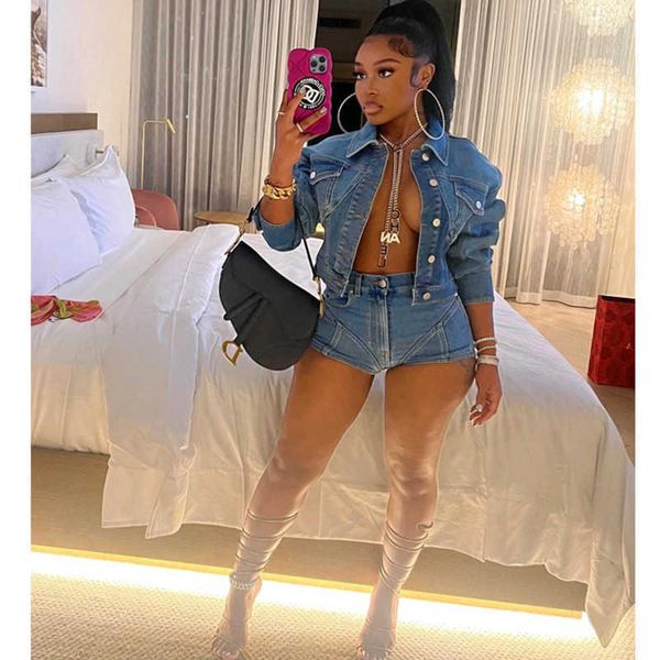 womens tracksuits denim jacket and short jeans two piece pants set casual elastic shorts outfits, Gray
womens tracksuits denim jacket and short jeans two piece pants set casual elastic shorts outfits, Gray
