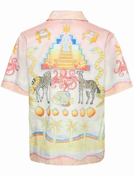 casablanca designer shirt crayon children's heart colored draft for men and women couples twill silk short sleeve shirts, White;black
casablanca designer shirt crayon children's heart colored draft for men and women couples twill silk short sleeve shirts, White;black