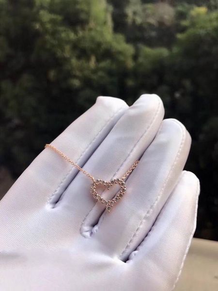 2023 lovely cute pendant necklaces thin rose gold stainless steel chain heart diamonds crystal ring luxury designer women necklace with dust, Silver
2023 lovely cute pendant necklaces thin rose gold stainless steel chain heart diamonds crystal ring luxury designer women necklace with dust, Silver