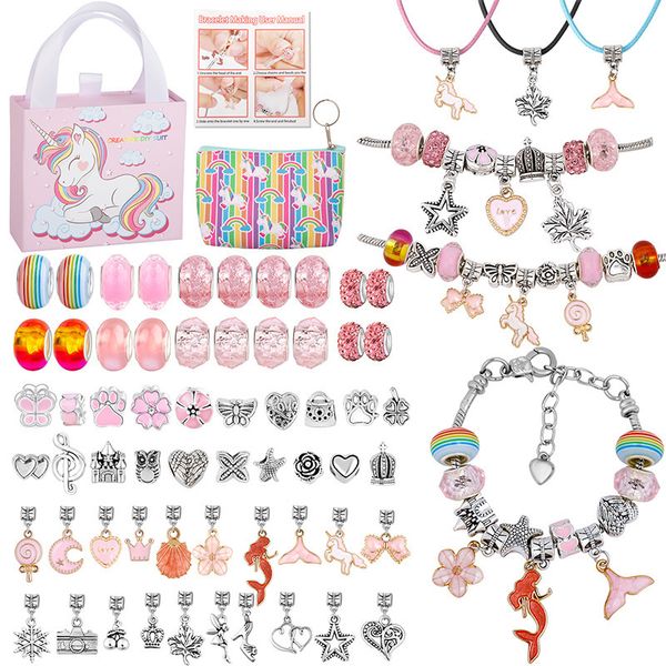 other makersland kids diy charm bracelet kit unicorn bag handmade beads necklace set christmas gift children for jewelry making 230422
other makersland kids diy charm bracelet kit unicorn bag handmade beads necklace set christmas gift children for jewelry making 230422