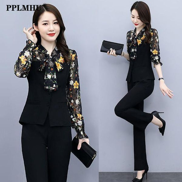pants office lady elegant 2 piece set women outfits spliced long sleeve floral blouse + elastic waist pant suit fashion ensemble femme, White
pants office lady elegant 2 piece set women outfits spliced long sleeve floral blouse + elastic waist pant suit fashion ensemble femme, White