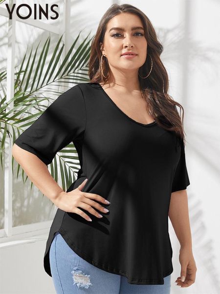 t-shirt yoins plus size women's black tshirts 2022 summer half sleeve casual loose solid tees fashion o neck basic blusas shirts femme
t-shirt yoins plus size women's black tshirts 2022 summer half sleeve casual loose solid tees fashion o neck basic blusas shirts femme