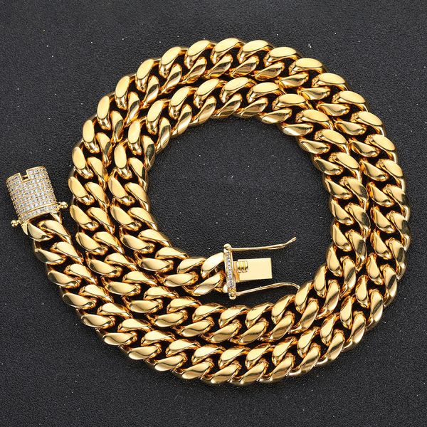 strands strings hip hop 18k gold plated stainless steel jewelry iced cadena hombre miami cuban link chain necklace for men 230422, Black
strands strings hip hop 18k gold plated stainless steel jewelry iced cadena hombre miami cuban link chain necklace for men 230422, Black