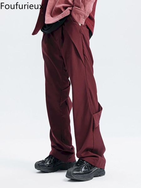 pants foufurieux 2022 spring autumn new fashion straight tube microspeaker drape casual pants high waist loose straightleg pants men, Black
pants foufurieux 2022 spring autumn new fashion straight tube microspeaker drape casual pants high waist loose straightleg pants men, Black