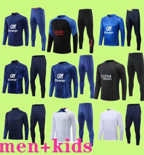 2022 french fra nce tracksuit training suit world soccer cup jersey benzema mbappe equipe de full sets kids kit men 23 francais half pull lo, Black
2022 french fra nce tracksuit training suit world soccer cup jersey benzema mbappe equipe de full sets kids kit men 23 francais half pull lo, Black