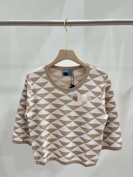 women's knits & tees 2023 spring summer milan runway sweaters o neck 3/4 sleeve women's sweater high end jacquard pullover designe, White
women's knits & tees 2023 spring summer milan runway sweaters o neck 3/4 sleeve women's sweater high end jacquard pullover designe, White